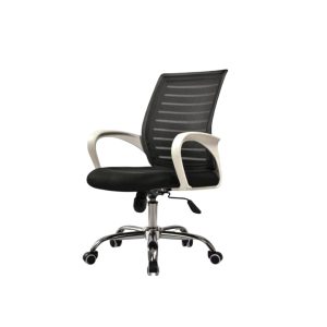 Executive 9K Mesh Chair - Black Colour White Body