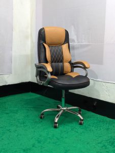 Special Boss Chair - Leather+Fiber+SS - Model 01