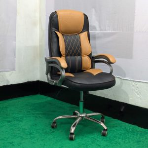Special Boss Chair - Leather+Fiber+SS - Model 01