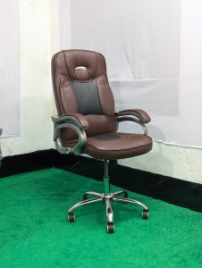 Special Boss Chair - Leather+Fiber+SS - Model 02
