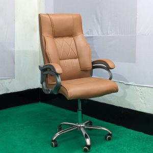 Special Boss Chair - Leather+Fiber+SS - Model 04