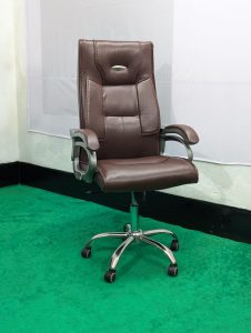 Special Boss Chair - Leather+Fiber+SS - Model 06