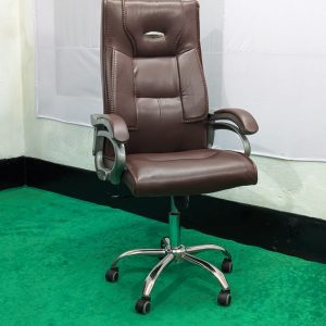 Special Boss Chair - Leather+Fiber+SS - Model 06